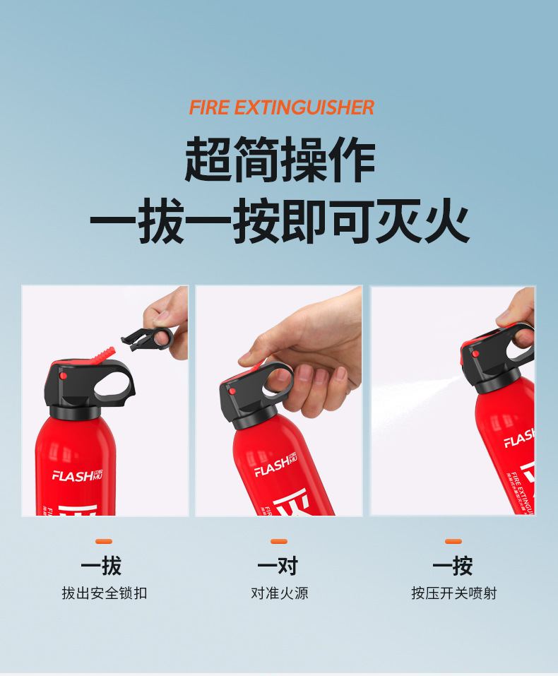 21B Vehicle-Mounted Water-Based High-Temperature Resistant Explosion-Proof Fire Extinguisher for Home and Car Use, Suitable for Private Cars, Small Cars, Portable, Genuine Product