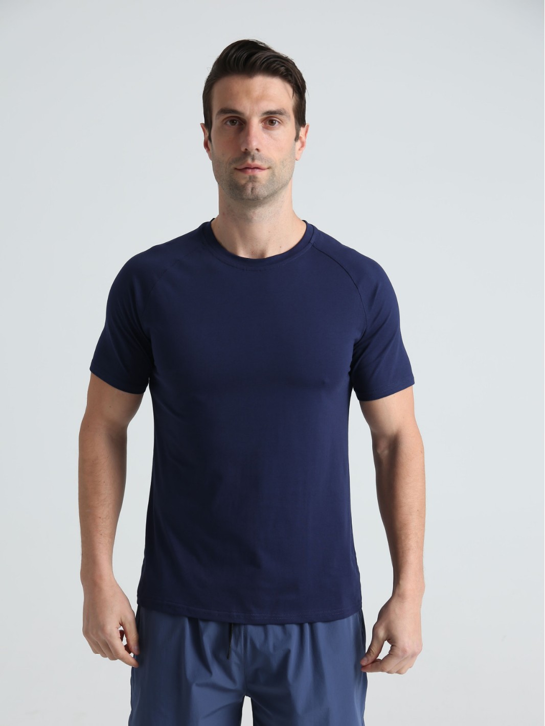 Summer sports travel cotton casual T-shirt for gym with a round…