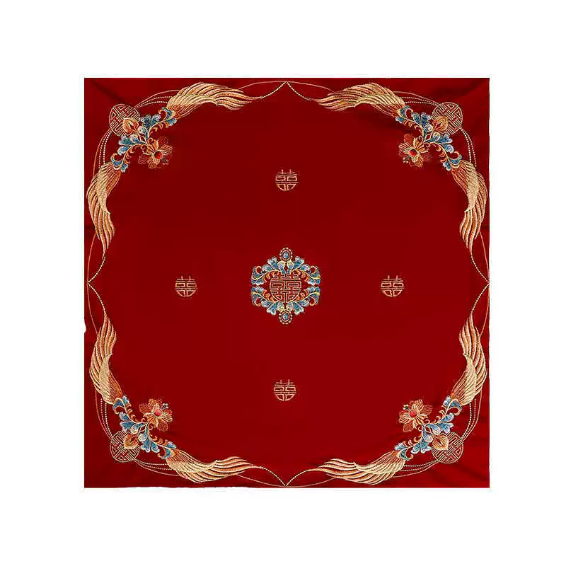 Chinese -style bride 2024 new red hijab, tassel wedding hijab, red embroidery dragon and phoenix Xiuhe service ancient Xipa