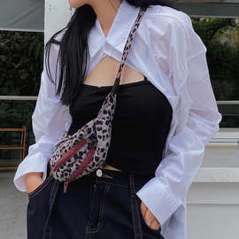 韩国小众设计迷你单肩包个性夜店野豹纹小包胸包腰包手机包潮