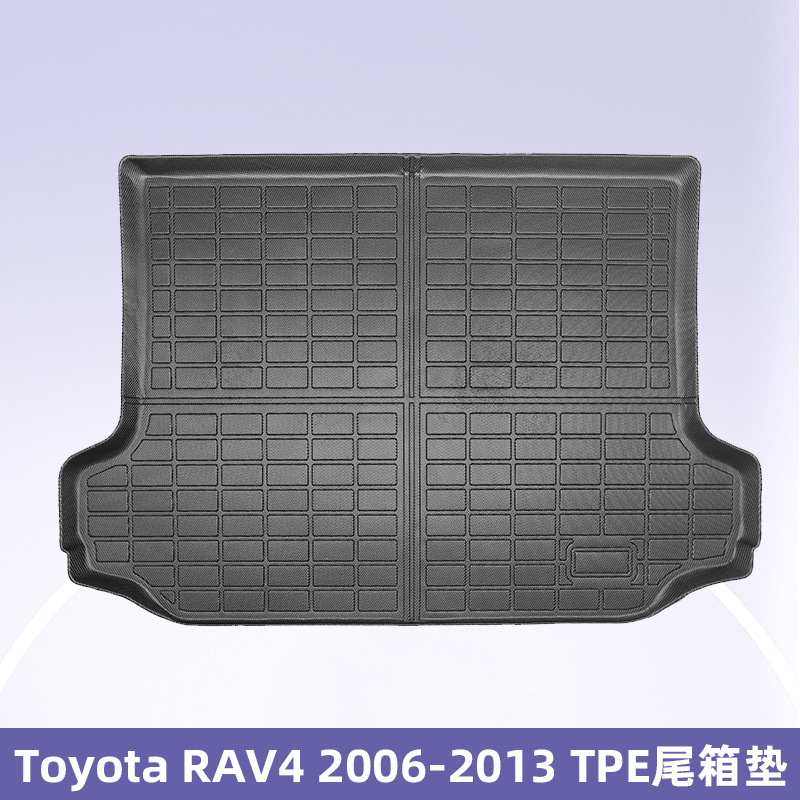 Es adecuado para TOYOTA RAV4 2006 - 2013 3D todo el tiempo material TPE almohadilla para los pies almohadilla del maletero