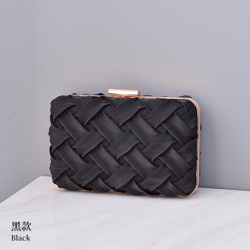 Bolso de cena transfronterizo banquete bolso de mujer Cartera de fiesta europea y americana bolso de hombro pequeño bolso cuadrado hecho a mano cena bolso de embrague Mujer