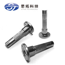 非標定制調節螺桿機械螺絲 滾花銷法蘭不銹鋼螺栓台階螺柱cnc加工