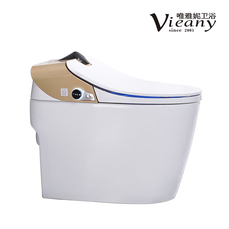 Retrete integrado automático del retrete elegante con la nueva versión estándar multifuncional del hogar del tanque de agua con el tanque de agua