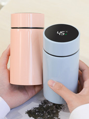 BB4C批發200ML不鏽鋼保溫杯迷你口袋杯ins風智能顯示男女兒童