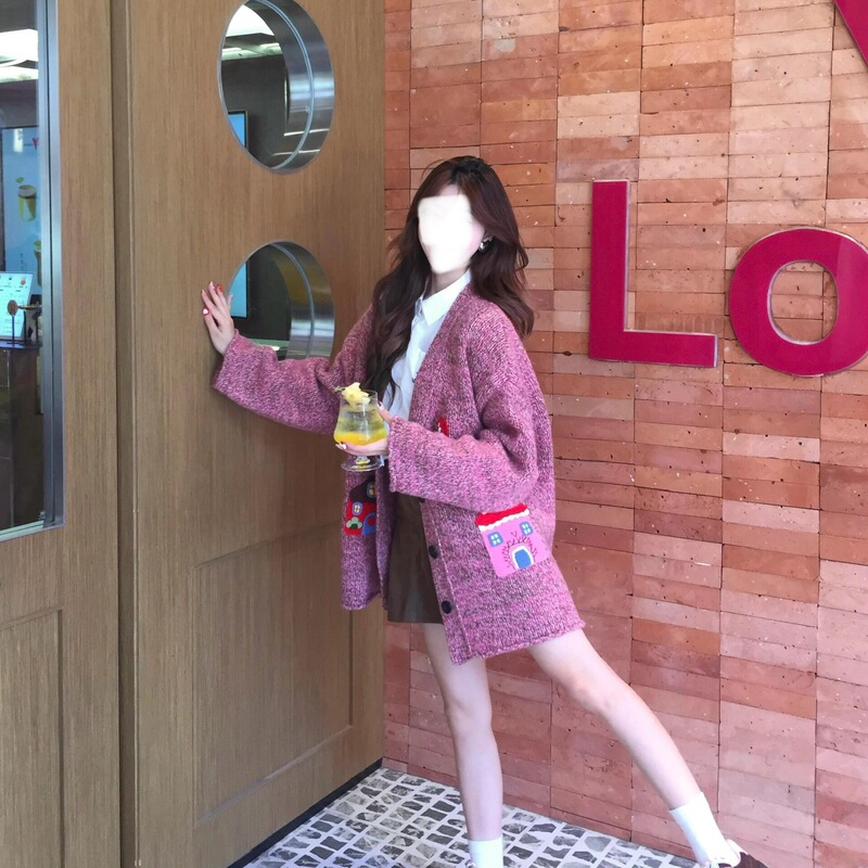 Floral Yarn Fun Crochet Sweater Knitted Cardigan for Women 2025 Early Autumn New V-Neck Lazy Knitted Sweater Jacket Floral Yarn Fun Crochet Sweater Knitted Cardigan for Women 2025 Early Autumn New V-Neck Lazy Knitted Sweater Jacket