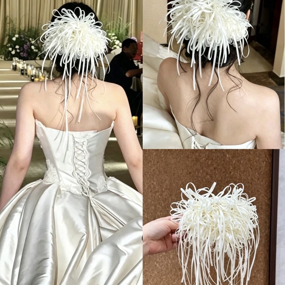 Bride's Wedding Headdress, Classic White Headband 2026, Versatile, Elegant, High-end, Fairy-like, Photography Accessory Props
