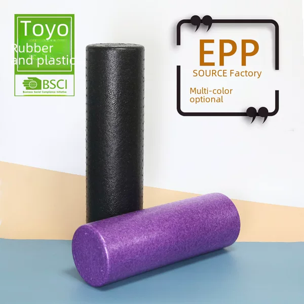 Foam Roller Epp Solid Yoga Column Fitness Muscle Relaxation Roller Massage Stick Glossy Black and Other Multi-Color