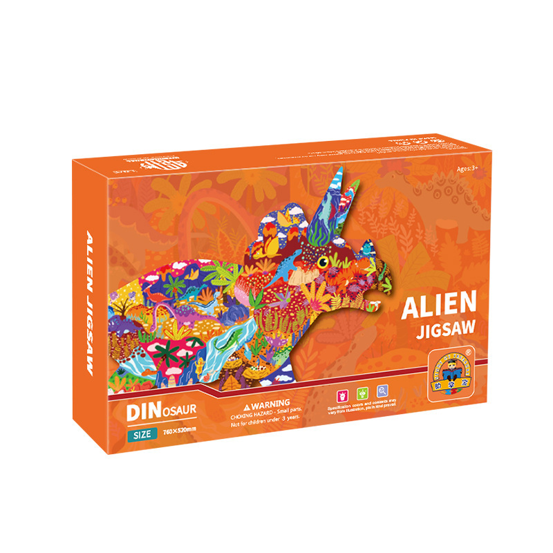 100 rompecabezas de papel avanzado educación temprana rompecabezas grande para niños diversión dinosaurio rompecabezas jardín de infantes al por mayor