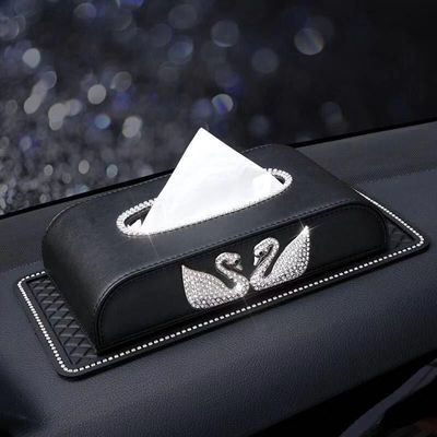 2021 new pattern The car Diamond Tissue box Leatherwear originality Tissue box vehicle decorate Supplies