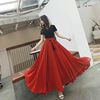 Double face 540 gules Dancing skirt Double color Super swing 8 M black Xinjiang Dance skirt Chiffon longuette