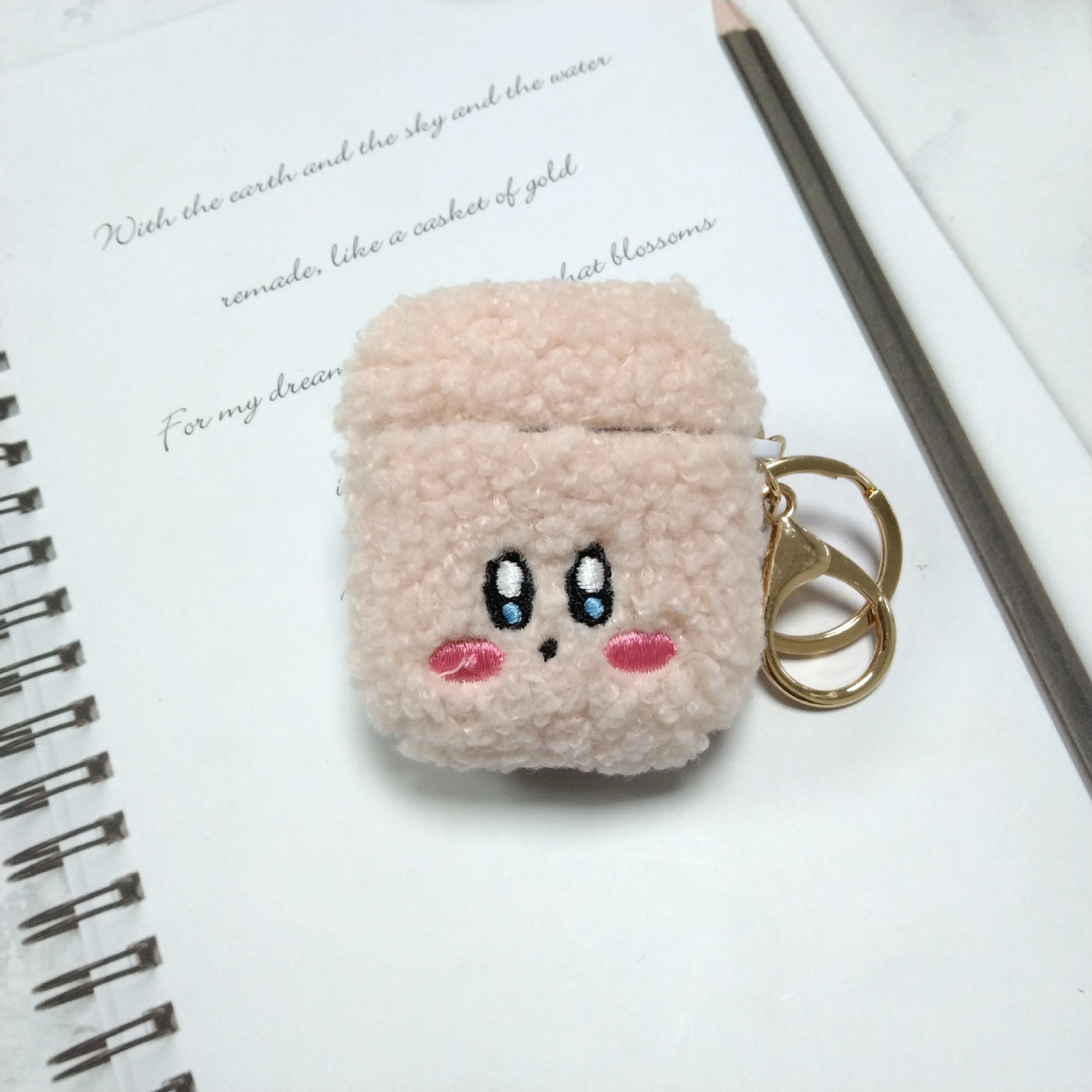 Adecuado para Apple headset protector Shell airpodspro1/2/3 generación cubierta del auricular mullido bordado muñeca soft shell