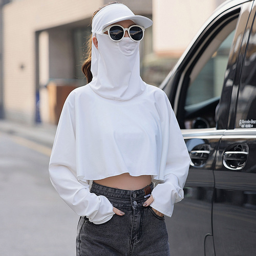 Sun hat, women's sun protection clothing, UV full face hat, sun hat, summer mother's full face mask, sun protection hat