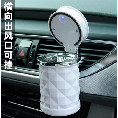Hanging car ashtray, creative and personalized, Car ashtray - diamond-cut-model-white-dual-purpose-can-be-hung-standard