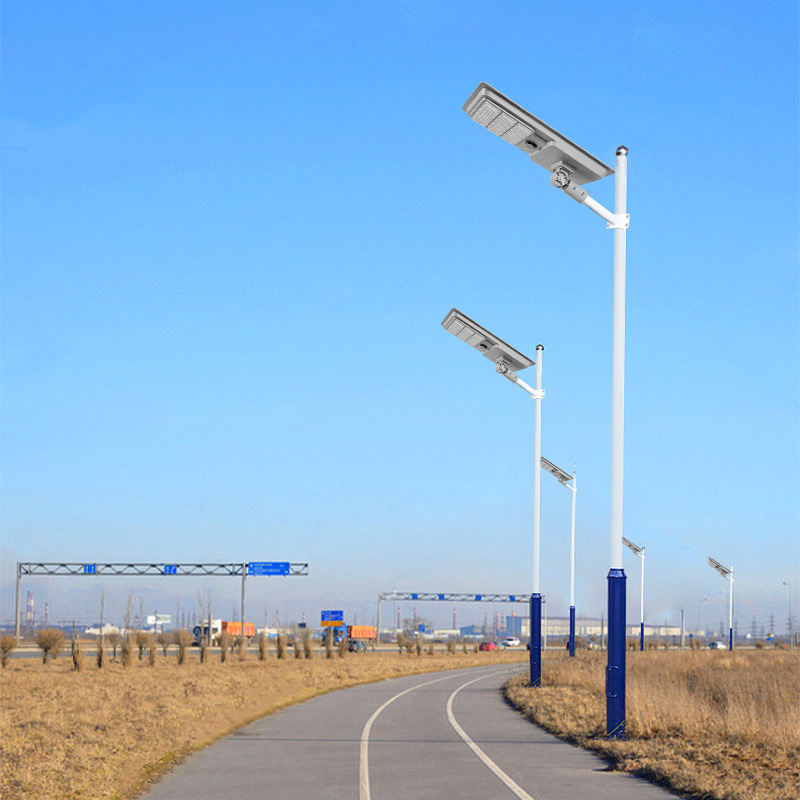Lámpara de calle integrada solar al aire libre lámpara de jardín impermeable lámpara de inducción del cuerpo humano nuevo proyecto rural iluminación lámpara LED