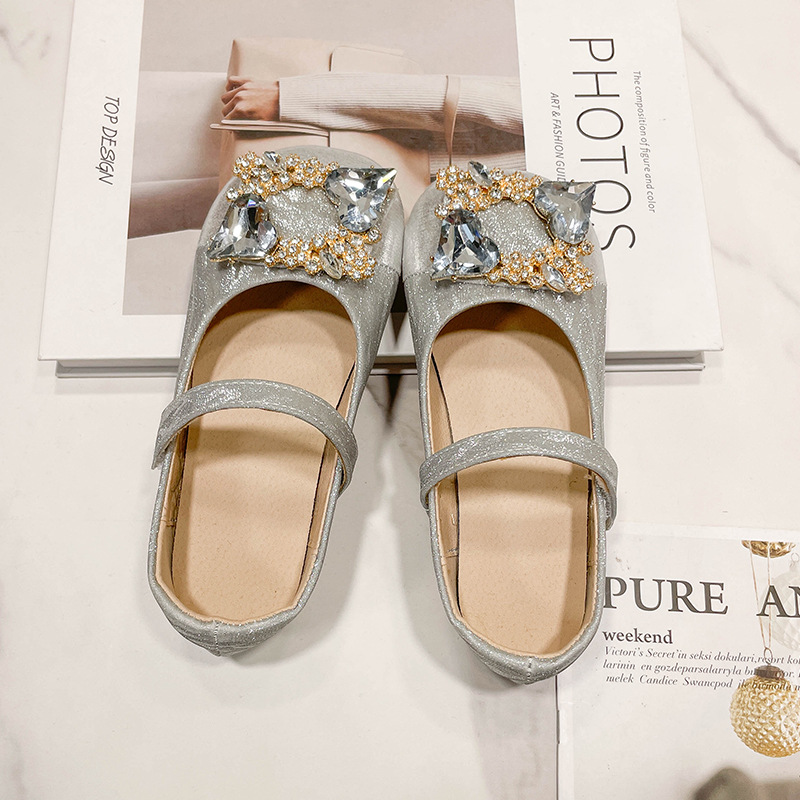 Dropshipping Girls' Leather Shoes 2025 Spring and Autum New Kidsren's Dress Flats Soft Sole Comfortable Princess Shoes