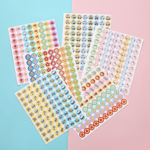 Children's reward stickers little red flower kindergarten teachers and students thumbs encourage cartoon points praise stickers