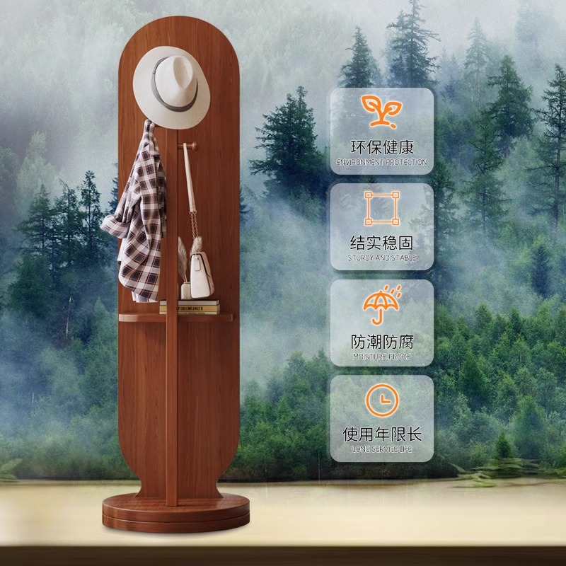 Espejo de prueba dormitorio de niñas dormitorio móvil percha de ropa todo el cuerpo espejo de suelo espejo de vestir giratorio doméstico