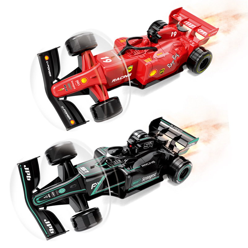 跨境F1方程遥控特技赛车四驱灯光喷雾遥控车 儿童特技漂移玩具车|undefined