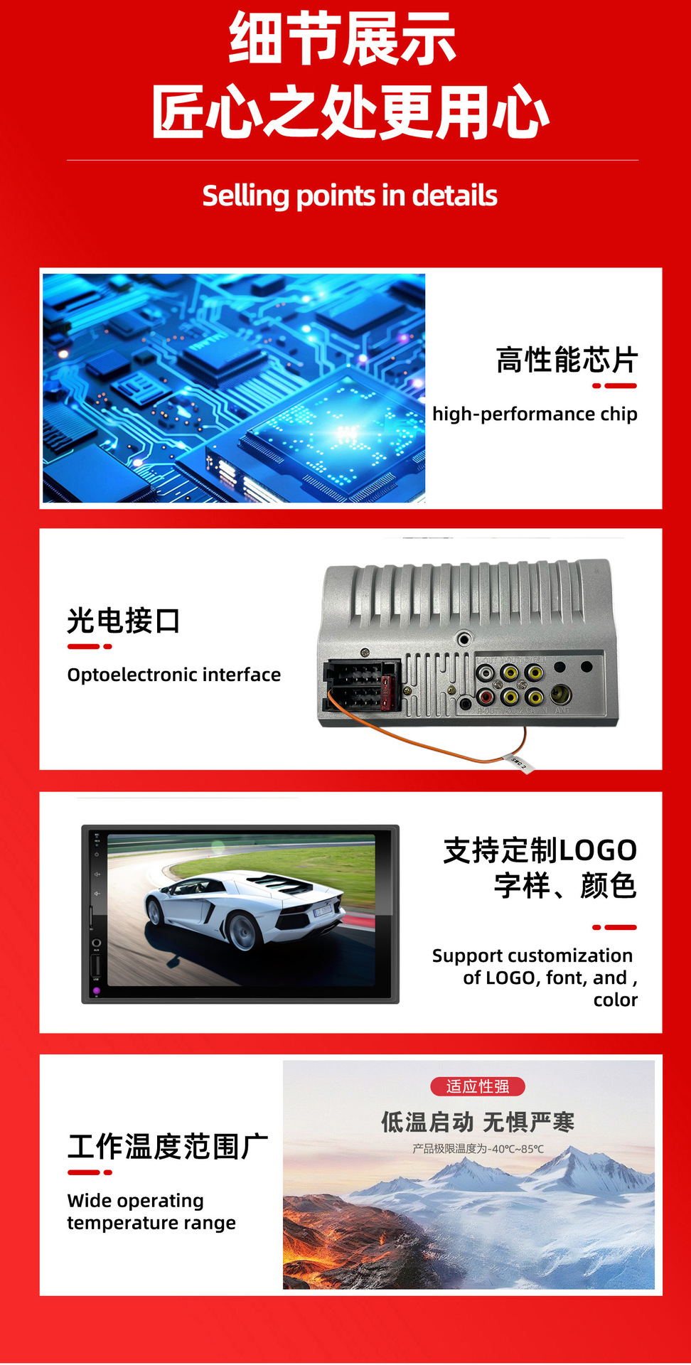 Cross-Border Car Mp5 Player with Wireless Carplay Connectivity, Bluetooth, Radio, and Multimedia Video Functions