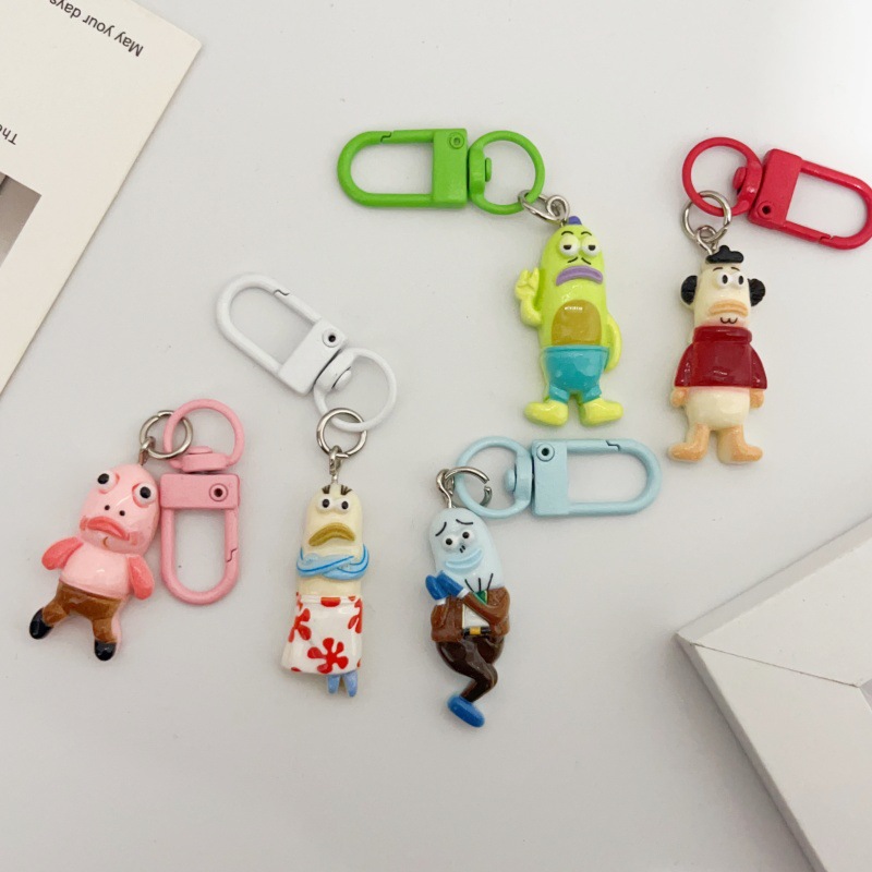 New Personalized Clownfish Keychain Pendant, Cute Girl Bag Accessory, Student Backpack Decoration, Gift for Best Friends and Couples