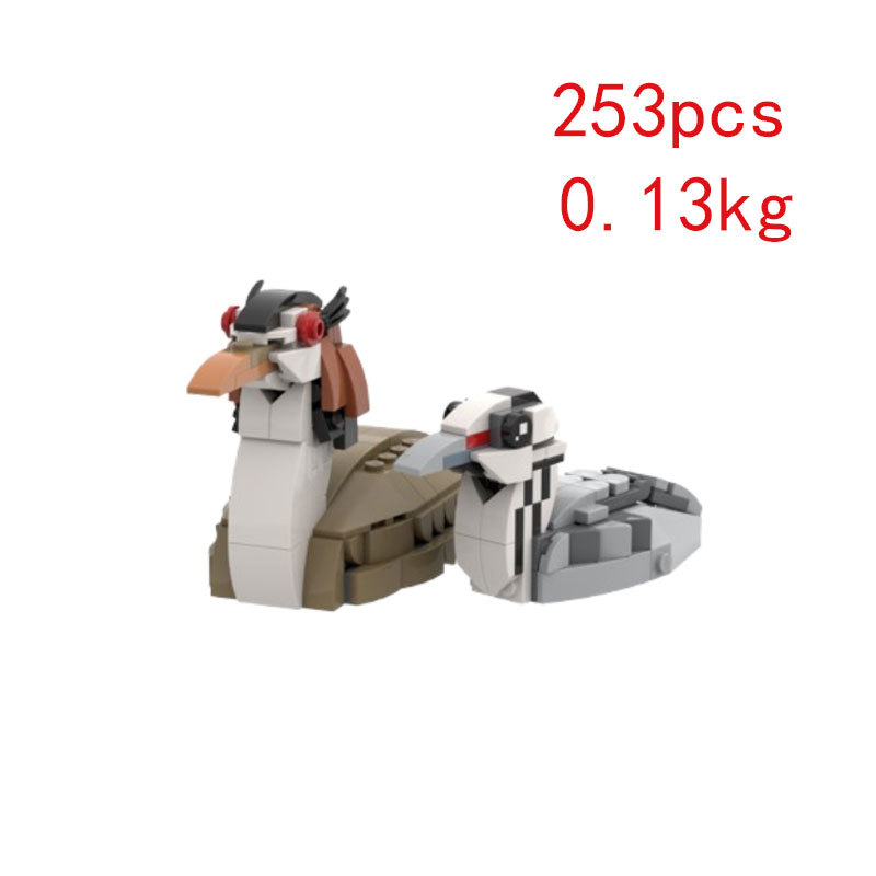 Cross-border Hot-selling In-stock MOC-175055 Bird And Duck Assembly Small Particle Building Block Toy Model Gift_voghion.com