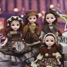 30厘米多关节娃娃萝莉少女6分bjd换装娃衣女孩公主儿童套装玩偶