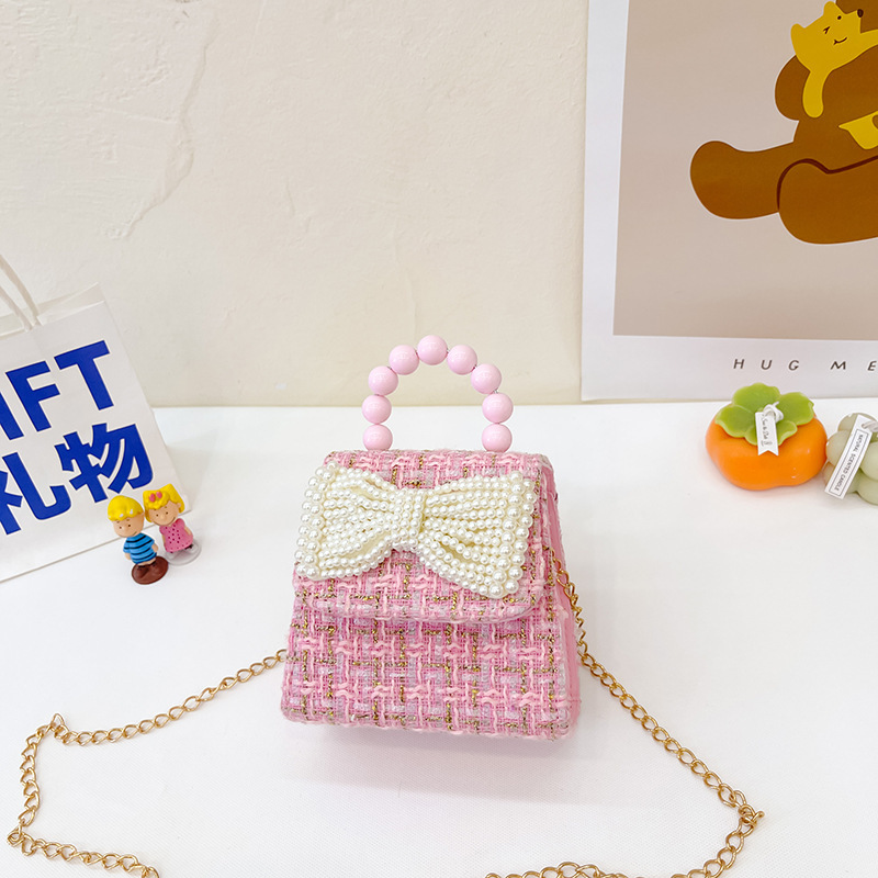Estilo coreano princesa bolsa de mensajero mini bebé estilo occidental Chanel estilo cadena bolsa pequeña bolsa cuadrada conejito de dibujos animados bolsa de hombro