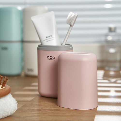 bdo travel toiletry set toothbrush box portable storage supplies simple toothbrushing cup plastic mouthwash cup