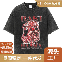 Hanma Baki The Grappler Gym Anime Tshirt Men_yythkg