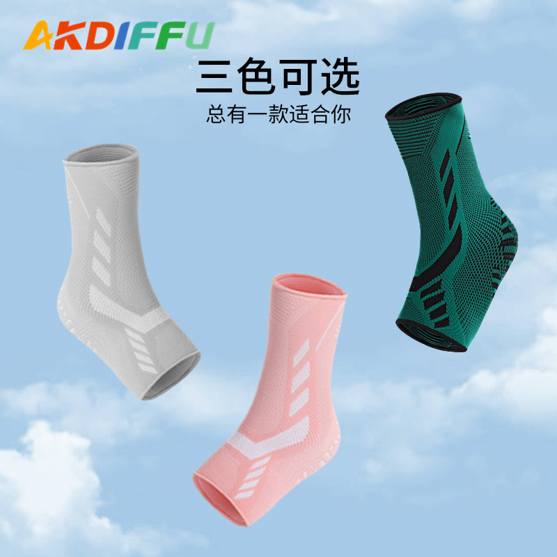 Deportes Fitness protección de tobillo de punto con protección de tobillo de cobre de cuatro lados nylon elástico deportes protección de tobillo cobre Ion cálido transpirable correr