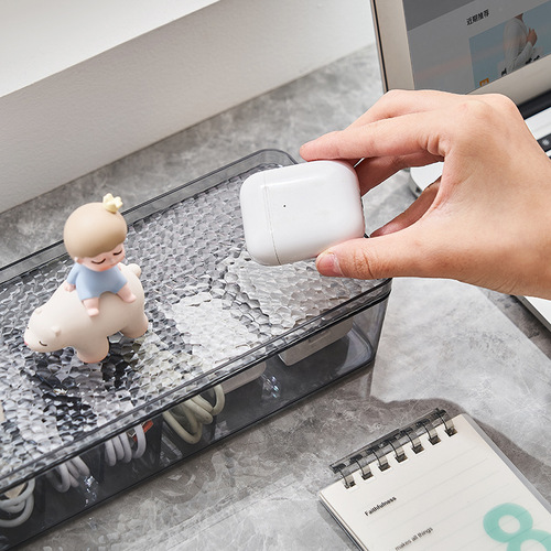 Desktop data cable storage artifact mobile phone charger organizer cable winder cable organizer power cord compartment storage box