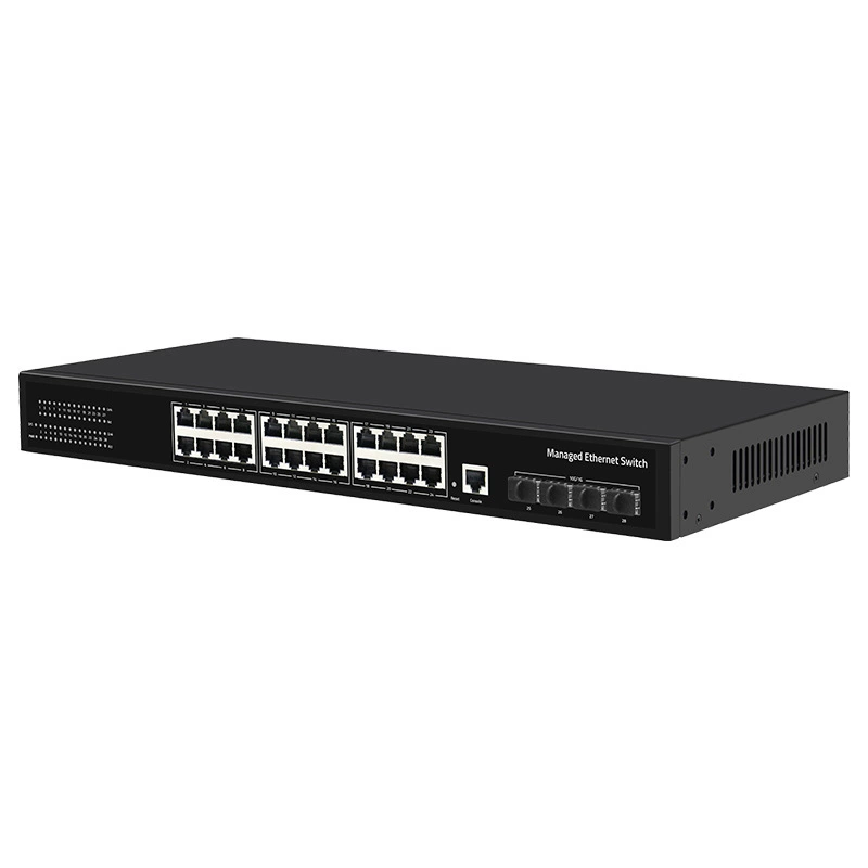 Lianguo Ethernet переключатель трёхуровневый сетевой диспетчер функций управления 4 миллиона SFP светлая розетка 24 гигабитных светлый свет