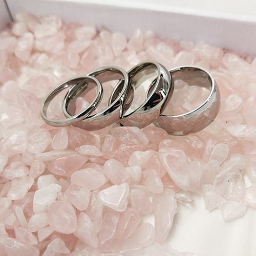 ring jewelry stainless steel naked ring 8MM plain ring men's cross-border jewelry accessories ring R-012