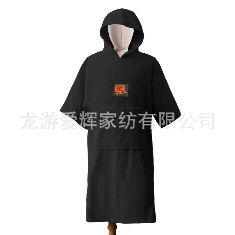 Фабрика спот черный полотенце налет для серфинга полный хлопок полотенце налет