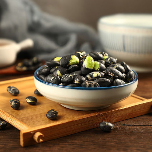 Crispy cooked black beans 500g canned ready-to-eat dry goods salt-fried black beans casual pregnancy chickpea snacks wholesale