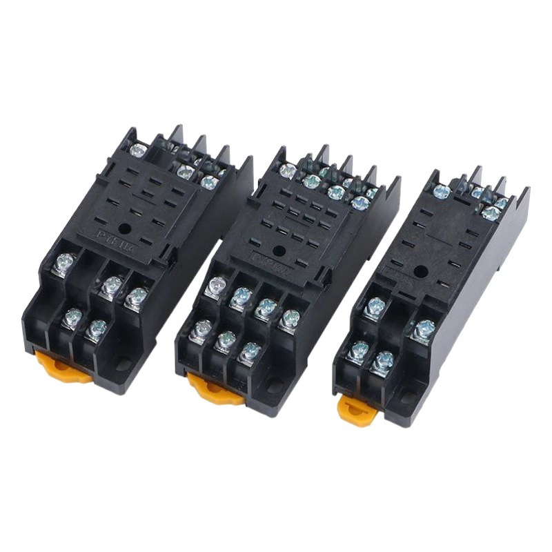 Маленькая релейная база PYF14A подходит для 14-контактных реле HH54P, MY4NJ, PYF08A, PYF11A.