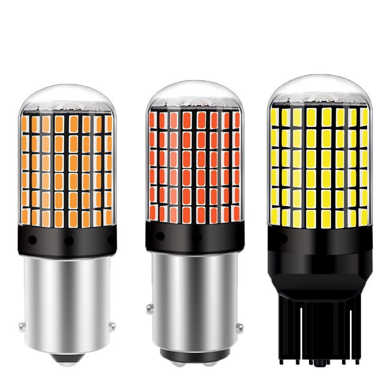 CGHAOLEDブレーキライト1156 7440 144SMD 3014アンチストロボ超点灯ウインカー改造電球|undefined