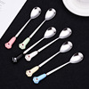 Cartoon fruit fork stainless steel, fruit dessert ceramics