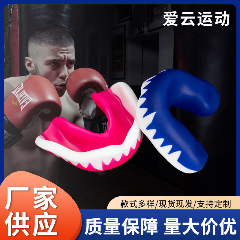 Fang Sports Mouth Guard Vampire Boxing Braces Taekwondo Eva Boxing Mouth Guard Anti-Grinding Sports Braces