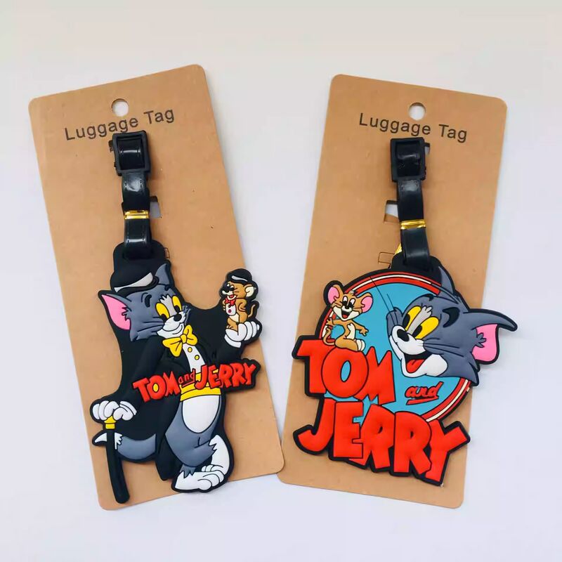 Tom and Jerry Pvc Soft Rubber Luggage Tag Airplane Boarding Pass Tom Cat and Jerry Mouse Keychain Keychain Customization Tom and Jerry Pvc Soft Rubber Luggage Tag Airplane Boarding Pass Tom Cat and Jerry Mouse Keychain Keychain Customization