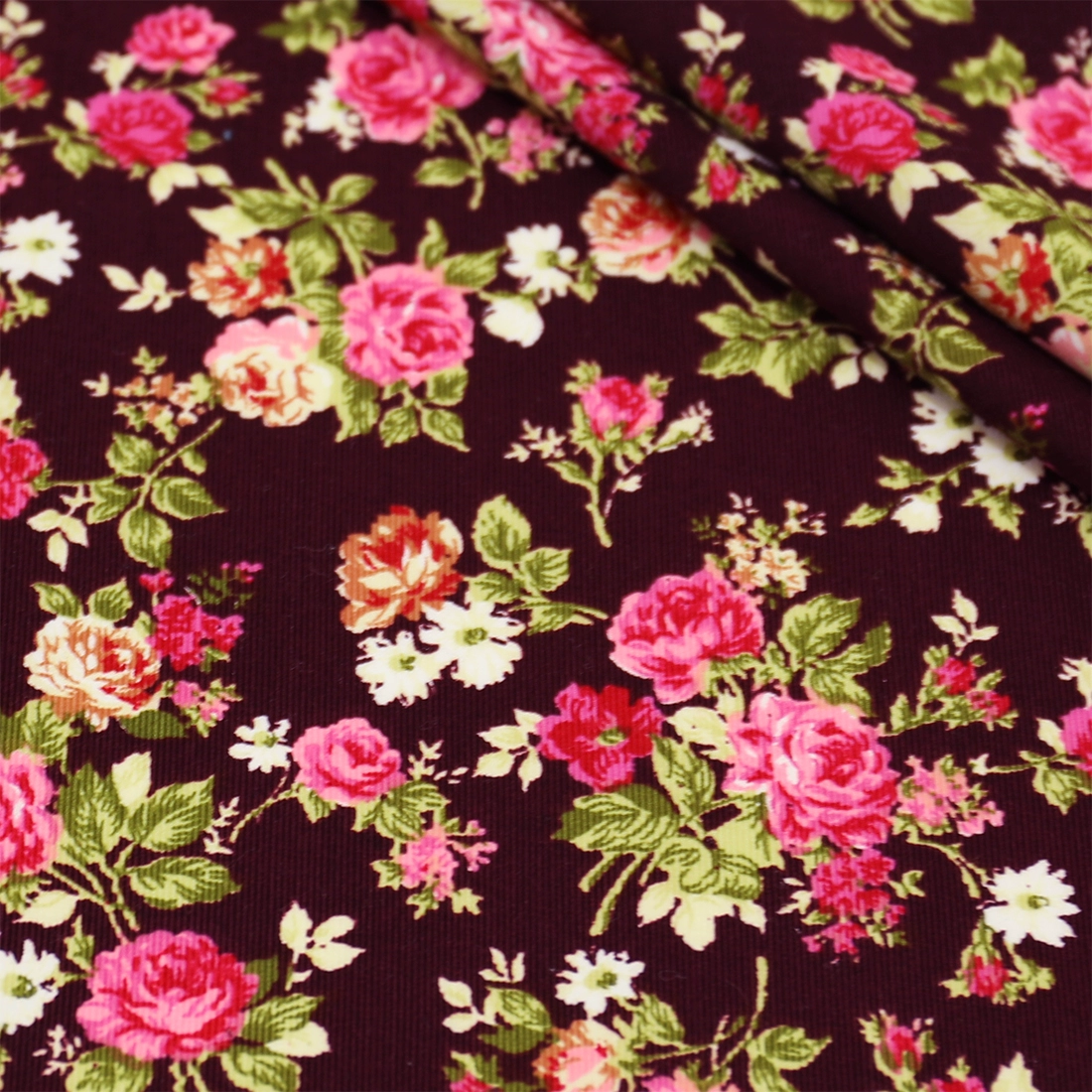Вельветовая ткань для одежды, мелкий цветочный принт, сланцы, скатерть, тряпка от пыли, ткань в стиле INS с принтом, для рукоделия