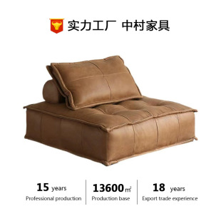 Living Room Simple Modern Small Apartment Net Red Sofa Straight Row Tofu Block Leather Art Fabric Sofa Customization