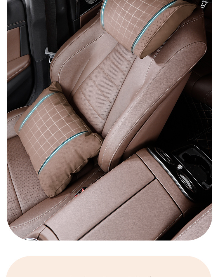Factory Direct Sales Car Headrest Suitable for Mercedes-Benz, Bmw and Audi Seat Cushions, Lumbar Support Set, Car Interior Neck Pillow
