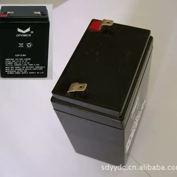 Rechargeable battery, 6A, 12v, 2.6AH, 12v, 8A