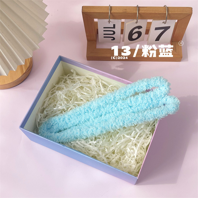 15mm扭扭棒小狗手工diy材料毛绒线毛条网红玩偶超密绒羊毛扭扭棒