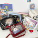 Simple all-match PU messenger bag Japanese ins girl 25cm baby bag college style student transparent large capacity pain bag