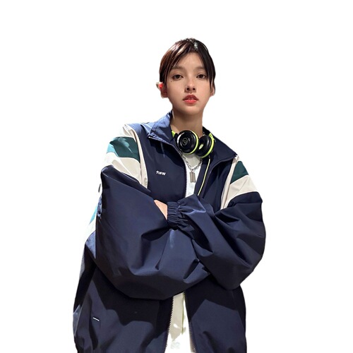 American Street Windbreaker Sport Coat Men's Couple Spring and Autumn Advanced Style Trend Brand Cleanfit Jacket