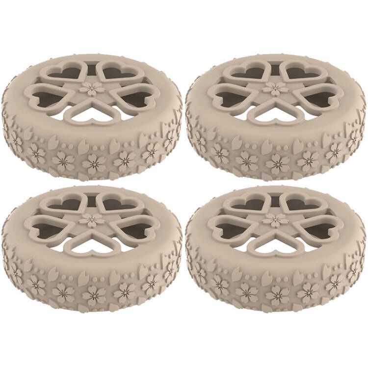 Caster shoesスーツケースホイールシリコン保護カバー耐摩耗性全包スーツケースホイールシリコン保護カバー