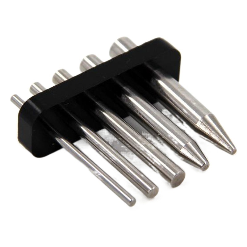 Herramienta de rompecabezas de metal redondo sólido varilla de acero inoxidable varilla recta redonda de acero redondo varilla multifuncional 5 unidades